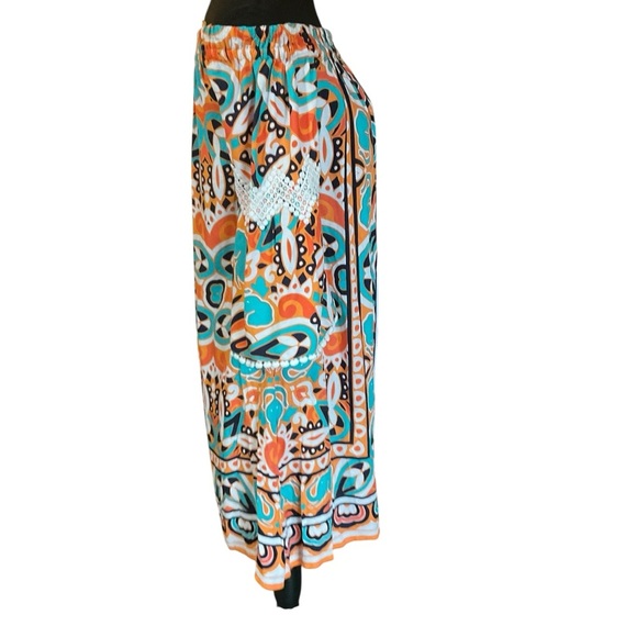 Crown & Ivy Off-Shoulder Boho Print Dress Size XS - Picture 5 of 10